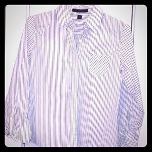 Express striped button down Sz S